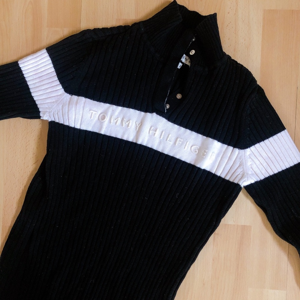VINTAGE Tommy Hilfiger Mock Neck Sweater💯🔥 - Picture 12 of 16